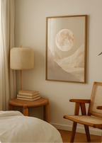 Lune sur les rochers